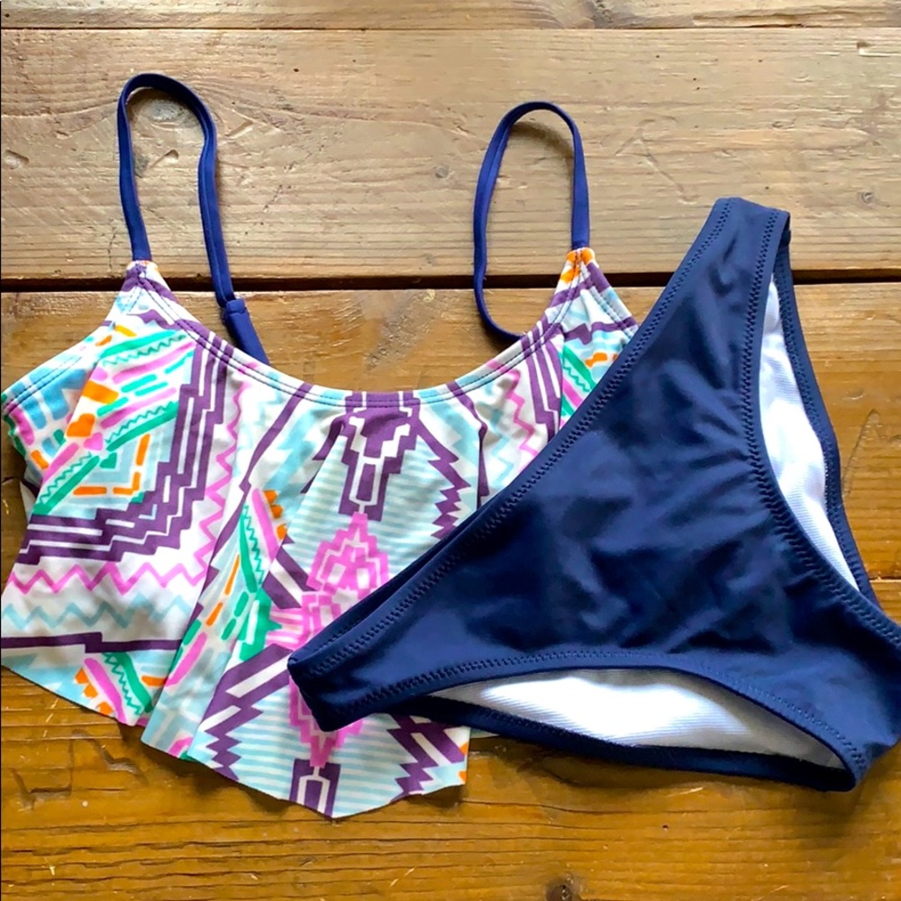 FOREVER 21 - tribal bikini swimsuit, top & bottom!
